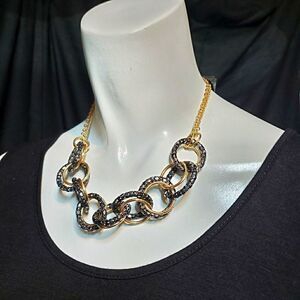 NWT Apt. 9 Gold & Gunmetal Chain Necklace